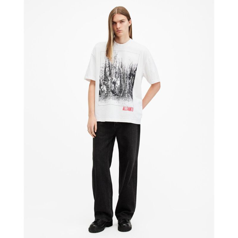 AllSaints Bracken Oversized Crew Neck T-Shirt image number 3